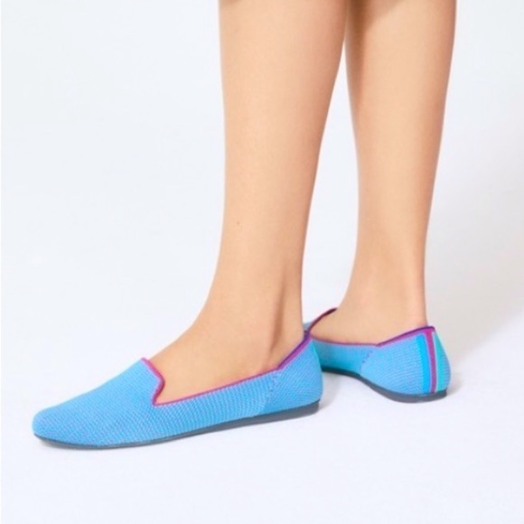 Rothy's Blue Bell Triple Stitch Loafers Size 10 - Picture 4 of 16